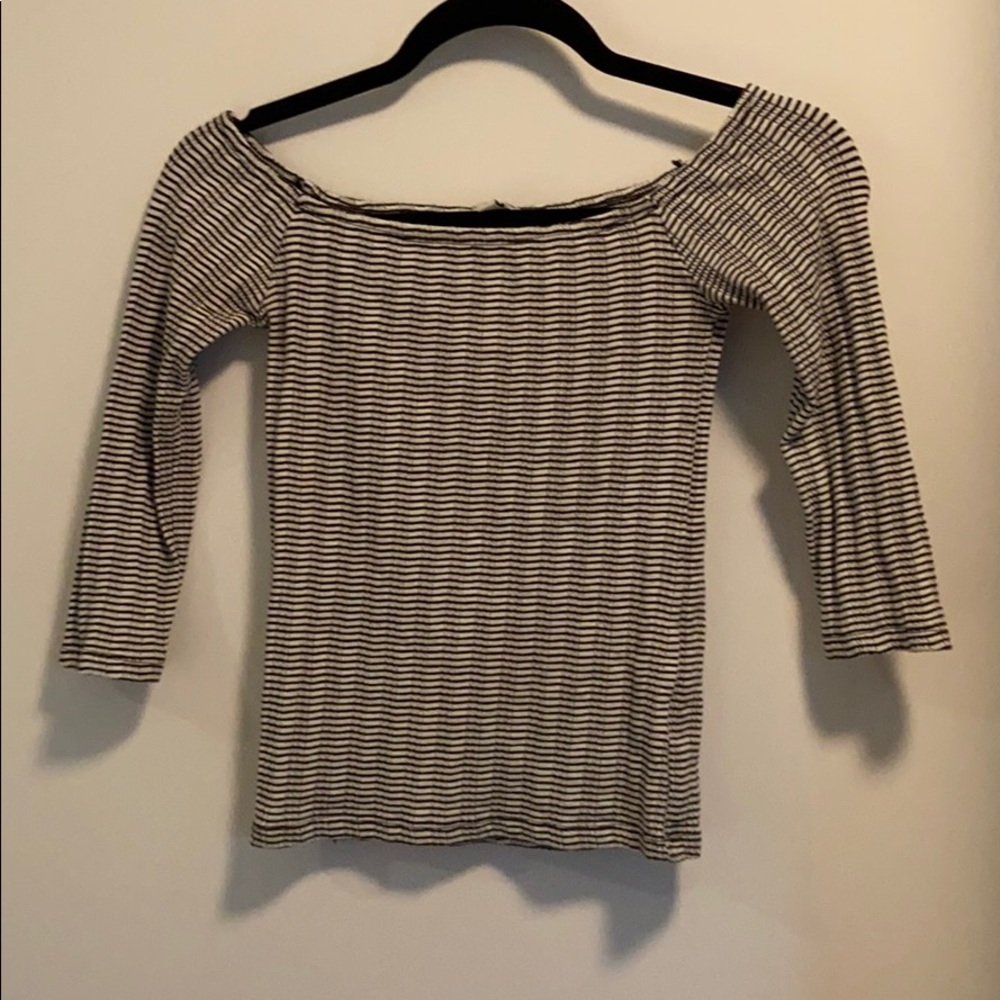 Long sleeve striped top